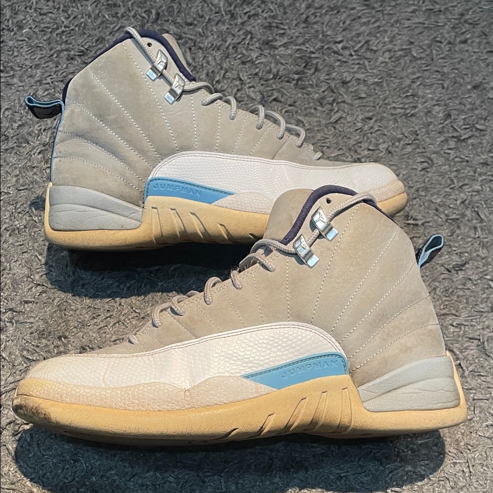 Jordan 12 grey university blue